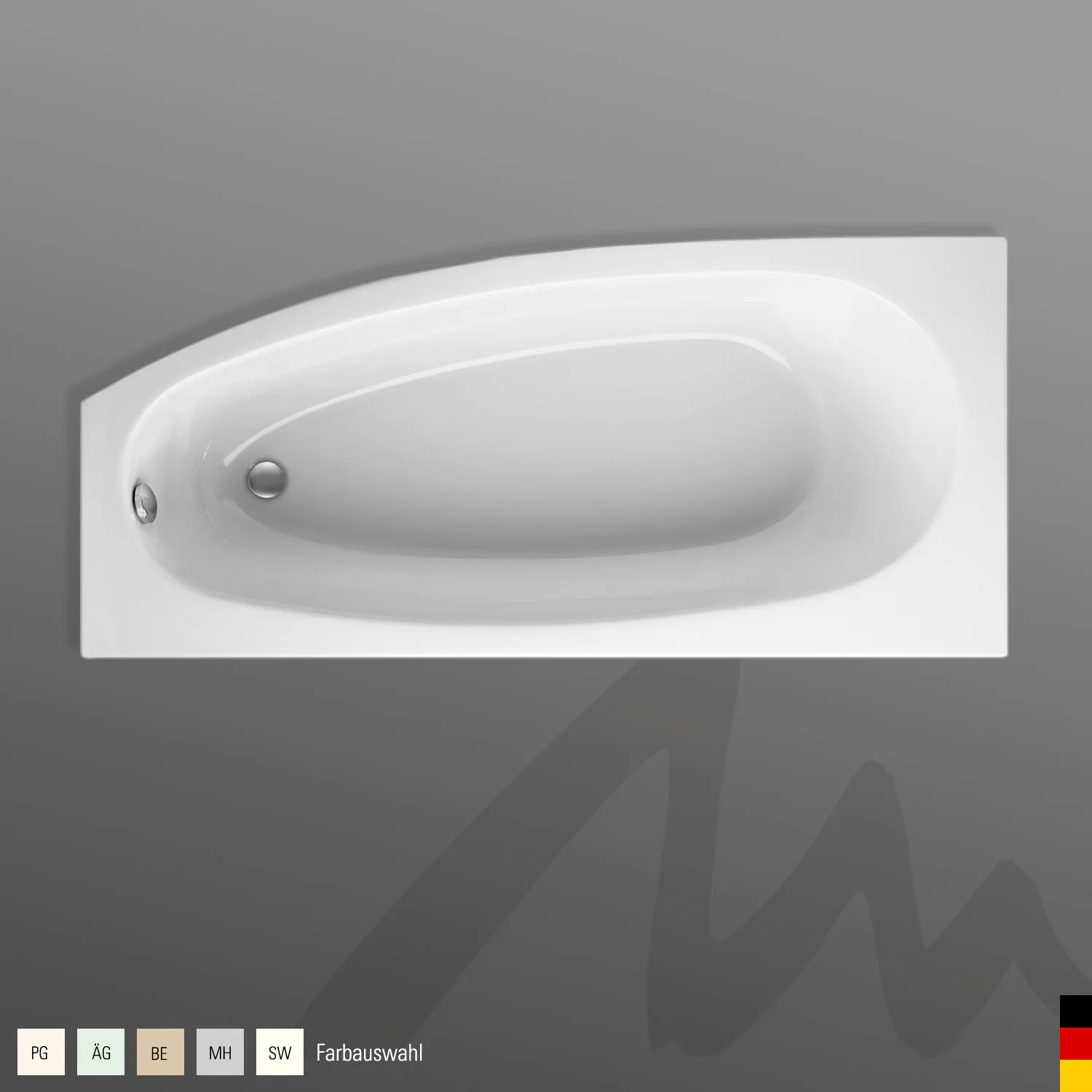 Mauersberger Acryl-Badewanne bombax 170⁄75 rechts, 1700x750x485, Farbgruppe: 2 Mauersberger Acryl-Badewanne bombax 170⁄75 rechts, 1700x750x485, Farbgruppe: 2