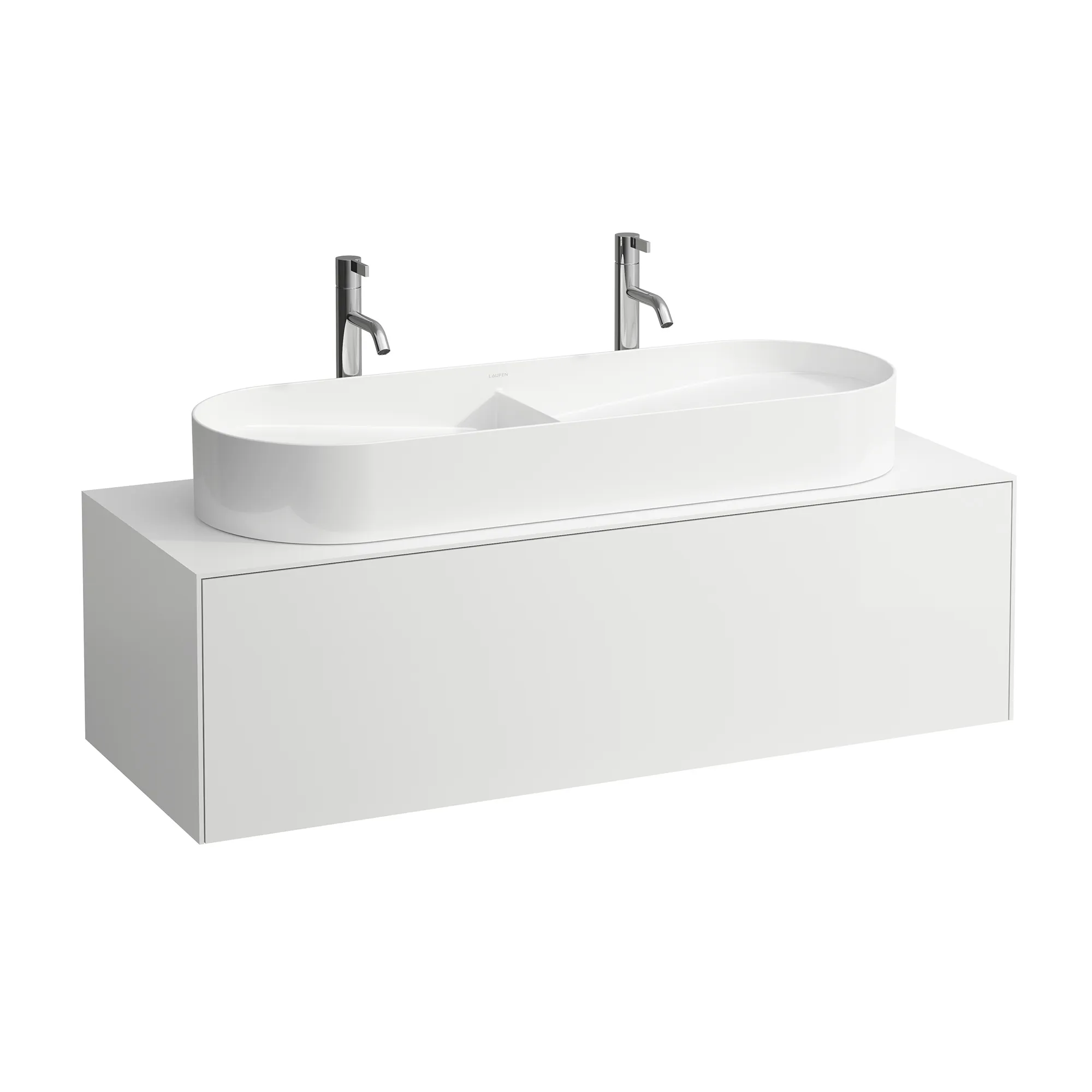 Laufen Waschtischunterbau SONAR 457x1177x341, 1 Schublade mit Push/Pull-Funktion, Weiß matt Laufen Waschtischunterbau SONAR 457x1177x341, 1 Schublade mit Push/Pull-Funktion, Weiß matt