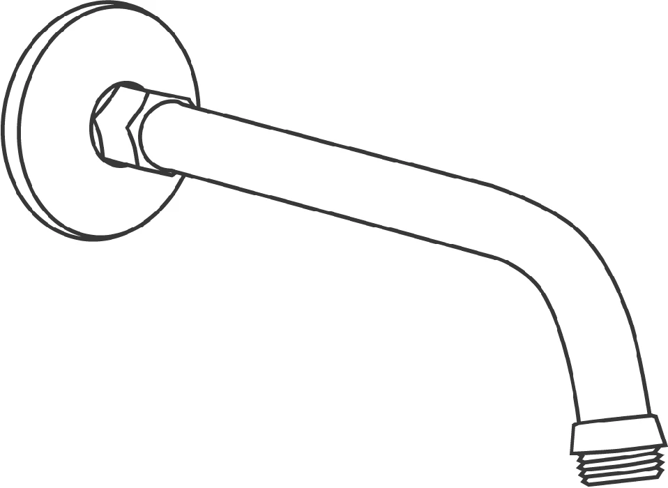 Brausearm Relexa 27406, 218 mm, Anschlussgewinde 1/2'', chrom