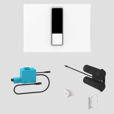 WC-Infrarotsteuerung „INEO BRIGHT“, batteriebetrieben in Duroplast weiß WC-Infrarotsteuerung „INEO BRIGHT“, batteriebetrieben in Duroplast weiß