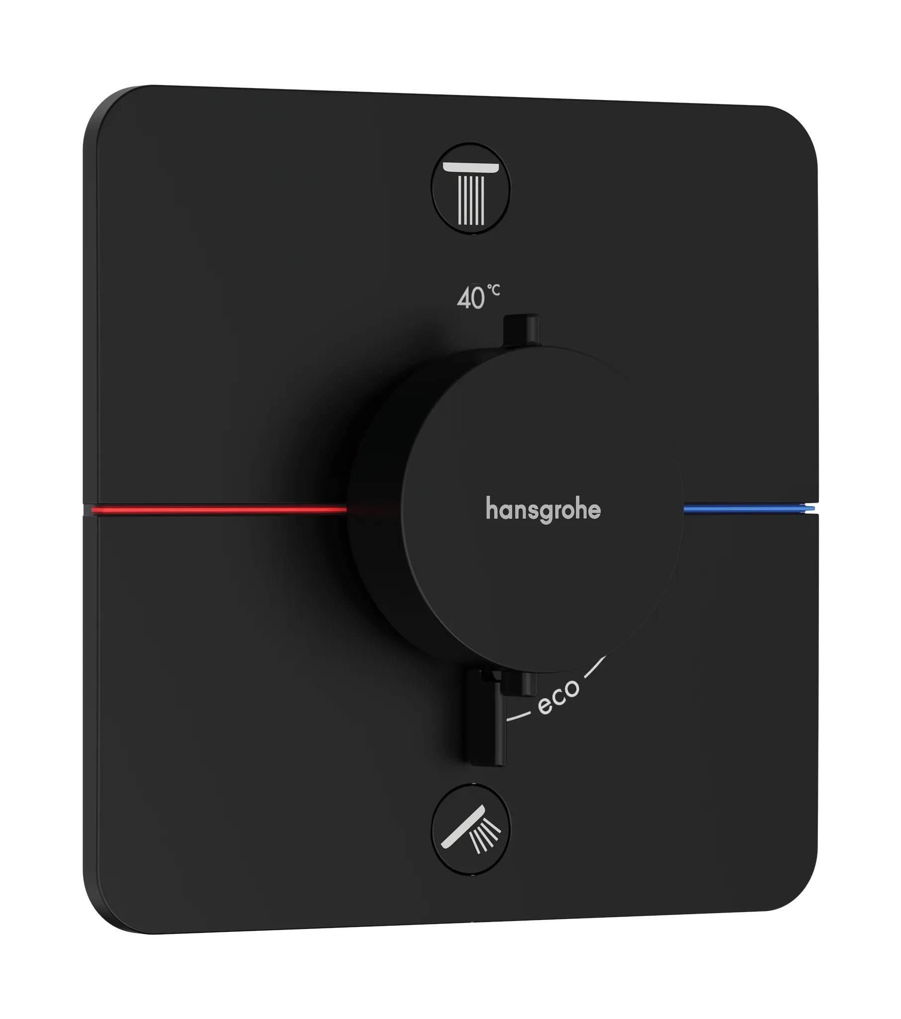 Hansgrohe ShowerSelect Comfort Q Thermostat Unterputz für 2 Verbraucher, Mattschwarz Hansgrohe ShowerSelect Comfort Q Thermostat Unterputz für 2 Verbraucher, Mattschwarz