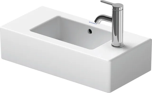 Wandwaschtisch „Vero“, mit Überlauf, Hahnlochposition rechts Größe: 50 × 25 cm / Hahnlochbohrung: mit 1×1 Hahnlochbohrung / Hahnlochposition: rechts / Oberflächenveredelung: mit WonderGliss / Überlauf: mit Überlauf Wandwaschtisch „Vero“, mit Überlauf, Hahnlochposition rechts Größe: 50 × 25 cm / Hahnlochbohrung: mit 1×1 Hahnlochbohrung / Hahnlochposition: rechts / Oberflächenveredelung: mit WonderGliss / Überlauf: mit Überlauf