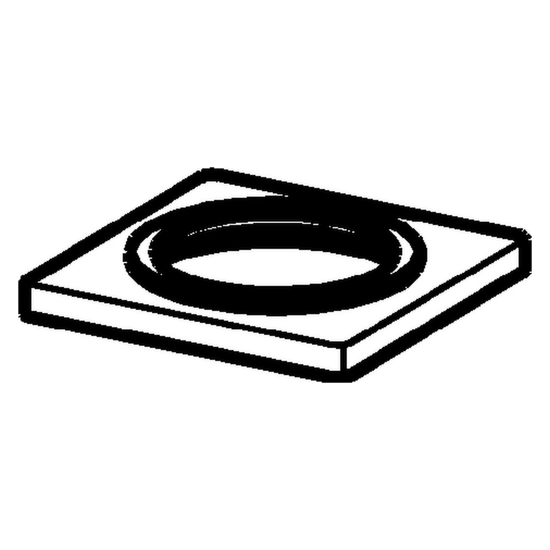 HA Rosette HANSALIVING 6637 55 x 55 mm Chrom