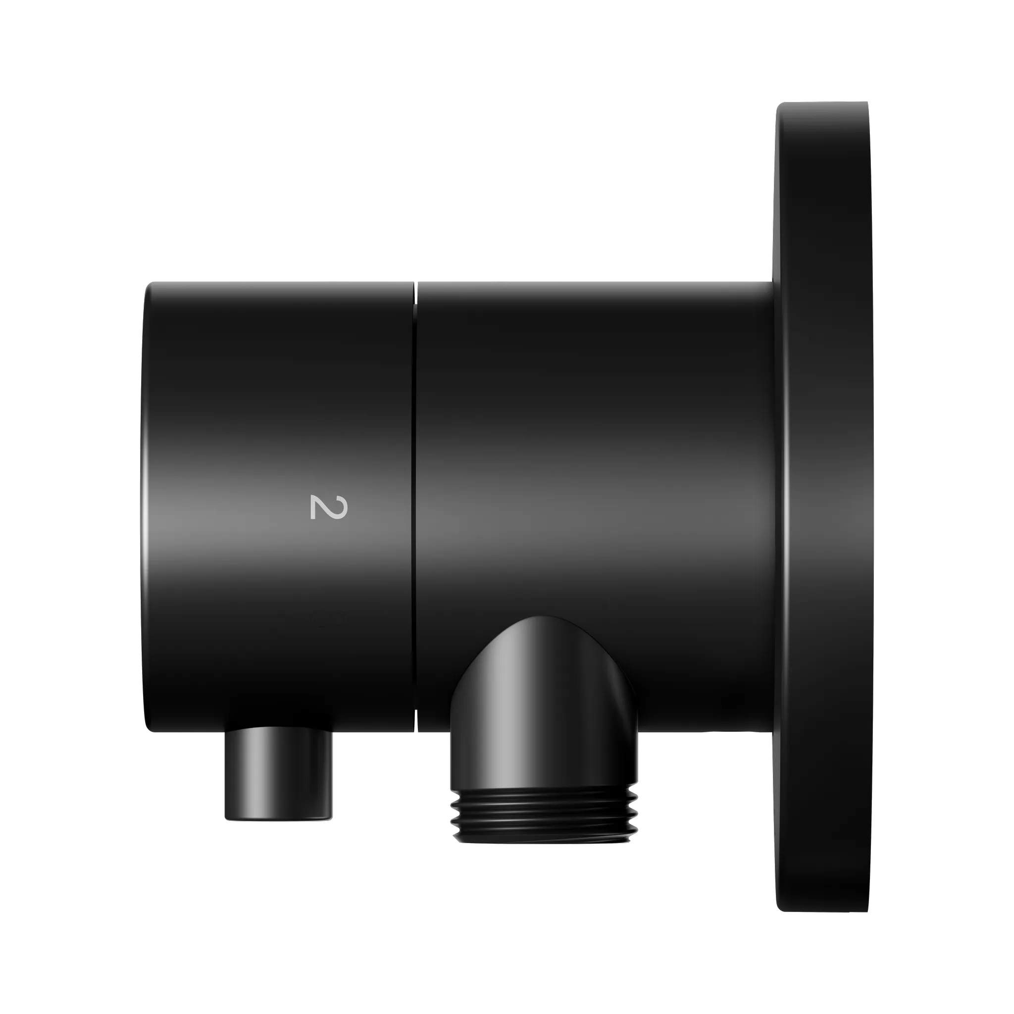 KEUCO IXMO Ab- und Umstellventil Unterputz für 2 Verbraucher mit Schlauchanschluss schwarz matt