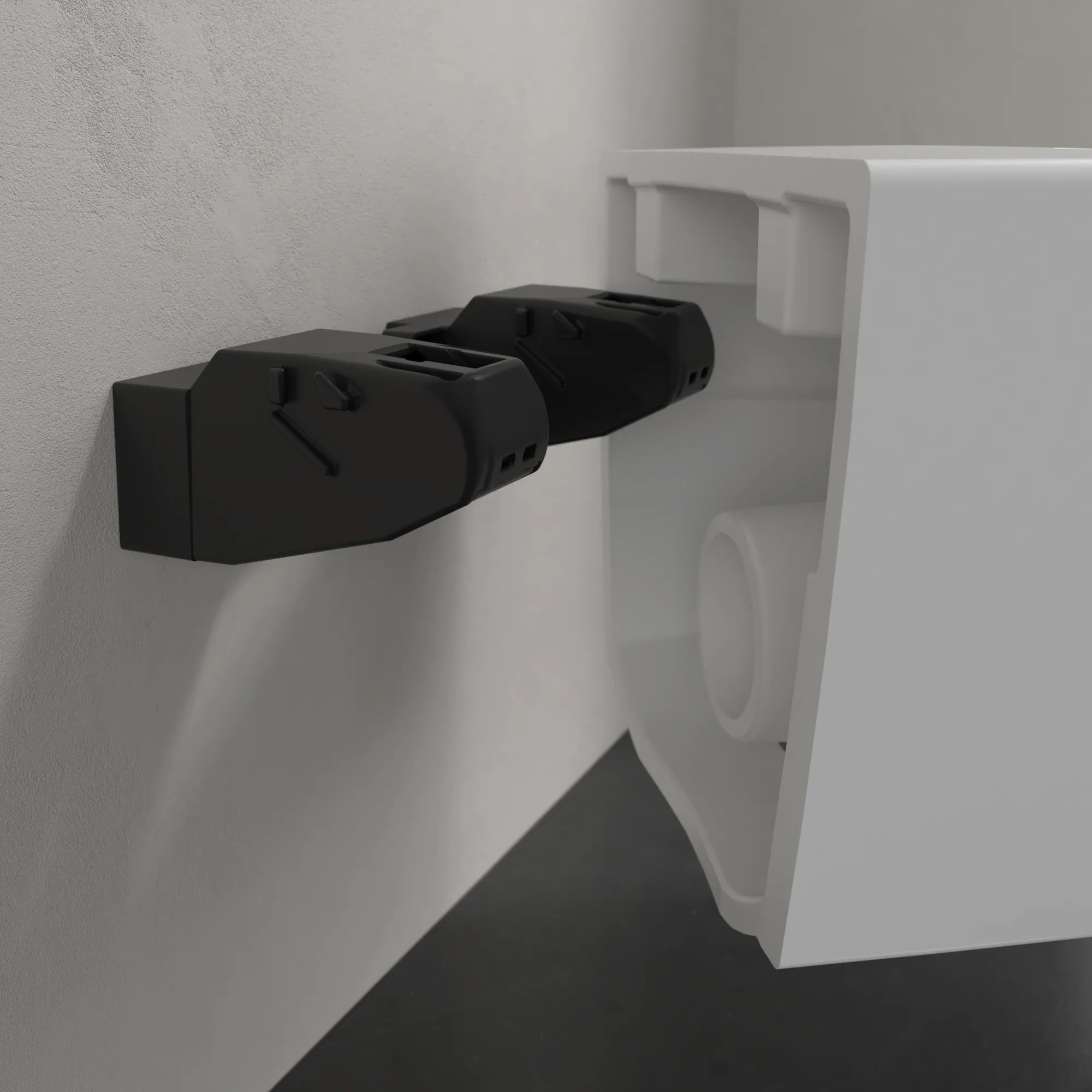 Villeroy & Boch Tiefspül-WC Antao 4674T0, spülrandlos, wandhängend, Stone White CeramicPlus, 370x560 mm, Höhe 355 mm, TwistFlush-Technologie