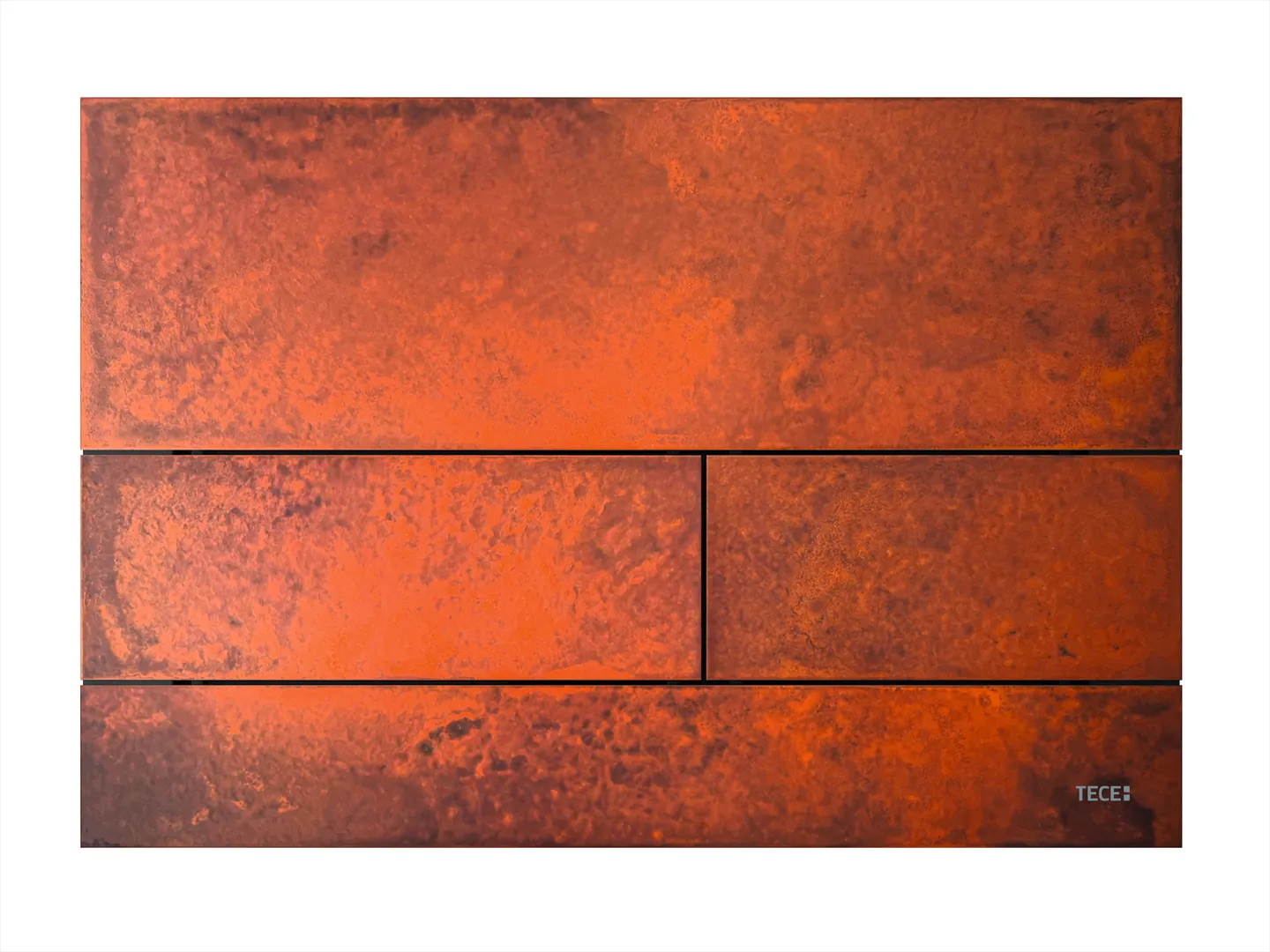 square II Met. WC-Betätigungsplatte Rusted steel