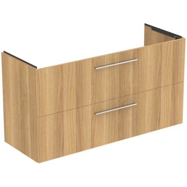 Ideal Standard i.life A Möbelwaschtischunterschrank Eiche Natur 1200x440x630 mm 2 Auszüge Softclose