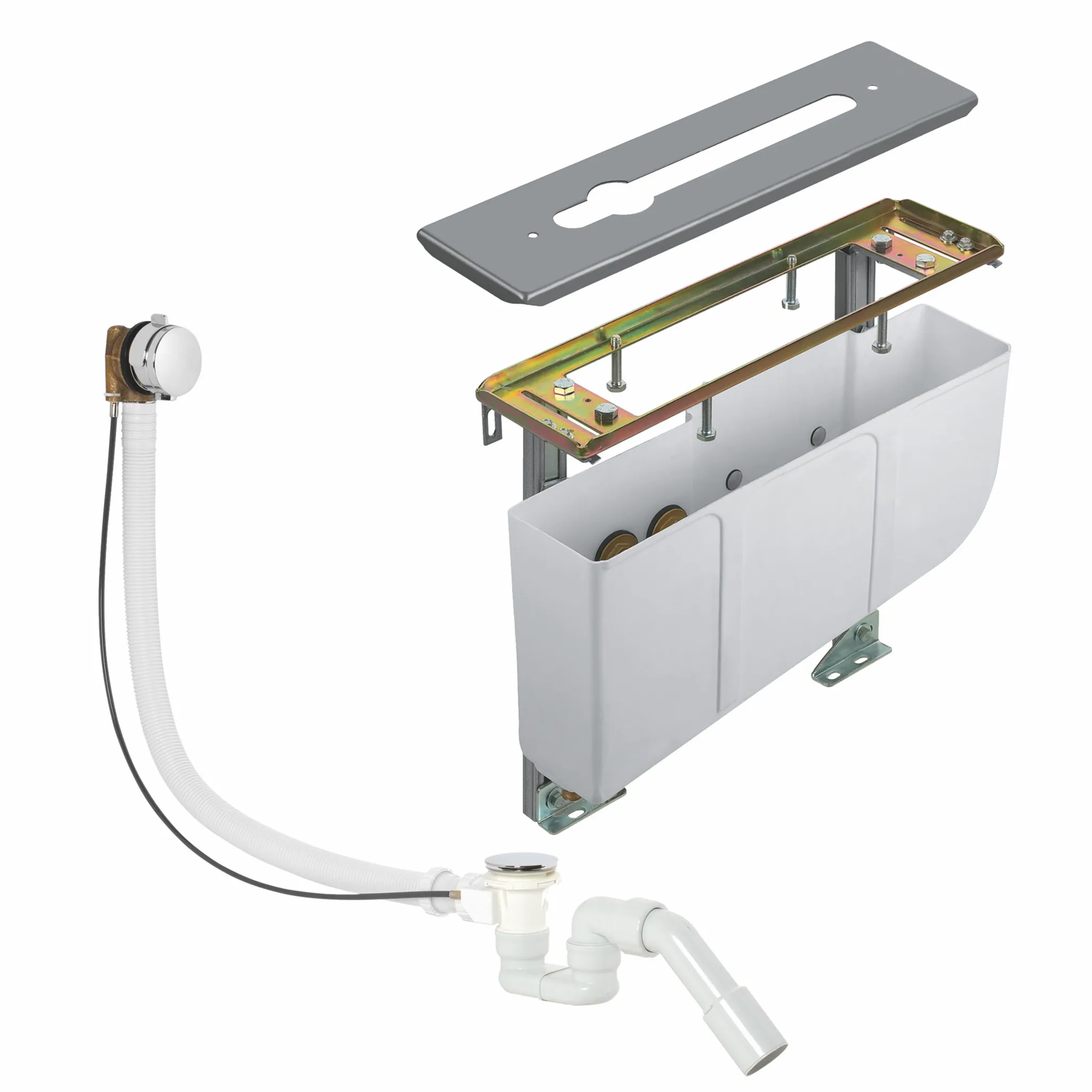 ROTEXA MULTI Montageeinheit RohbauSet für 3Loch Armaturen chrom ROTEXA MULTI Montageeinheit RohbauSet für 3Loch Armaturen chrom