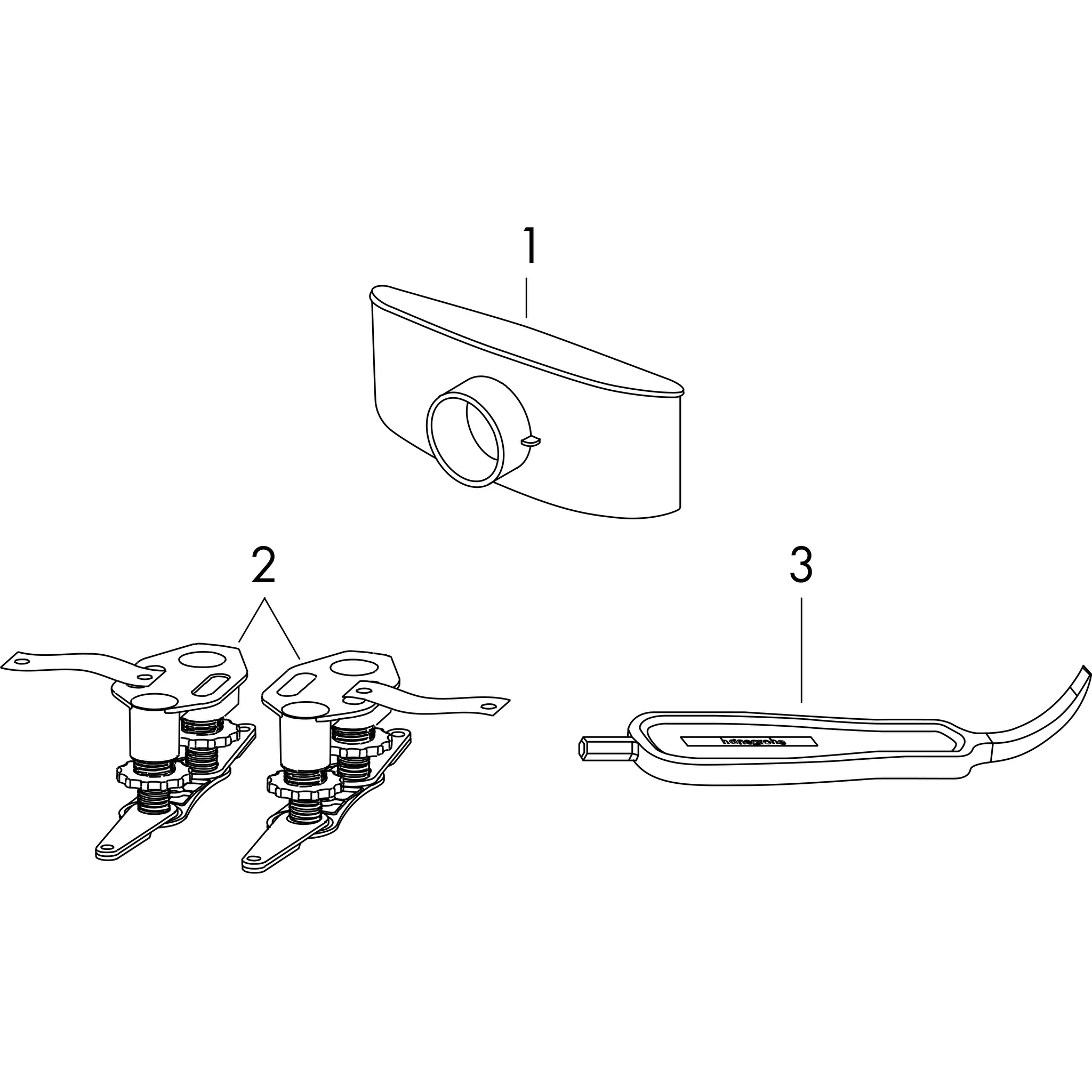 Hansgrohe RainDrain Compact Komplettset Duschrinne 1000mm Edelstahl gebürstet