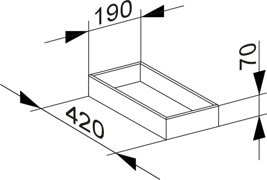 Edition 11 31300510000 Aufbewahrungsbox 190 x 70 x 413 mm weiß