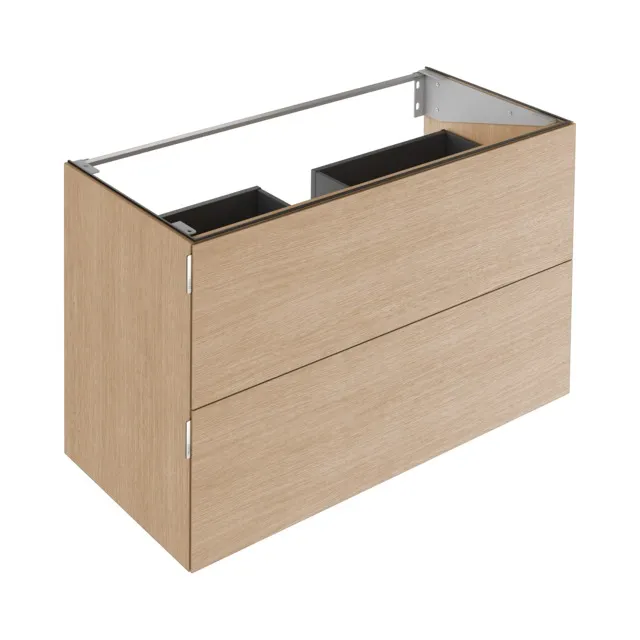 KEUCO Waschtischunterschrank mit Auszügen „Edition 11 Art“ Eiche hell (Furnier), Eiche hell (Furnier), ohne Beleuchtung 1200 × 700 × 490 mm KEUCO Waschtischunterschrank mit Auszügen „Edition 11 Art“ Eiche hell (Furnier), Eiche hell (Furnier), ohne Beleuchtung 1200 × 700 × 490 mm