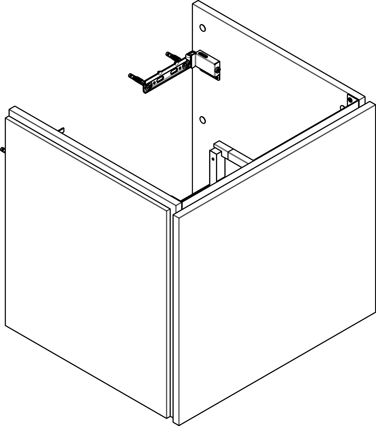 Hansgrohe Waschtischunterschrank „Xilesa E“ in Schiefergrau Matt Hansgrohe Waschtischunterschrank „Xilesa E“ in Schiefergrau Matt