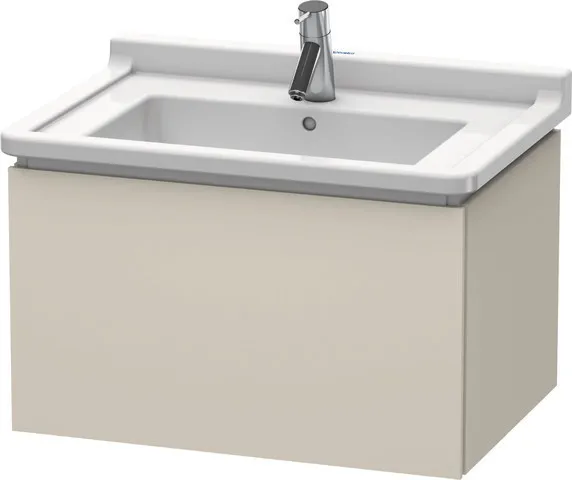 Duravit Waschtischunterschrank wandhängend „L-Cube“ 67 × 40,8 × 46,9 cm Taupe Supermatt
