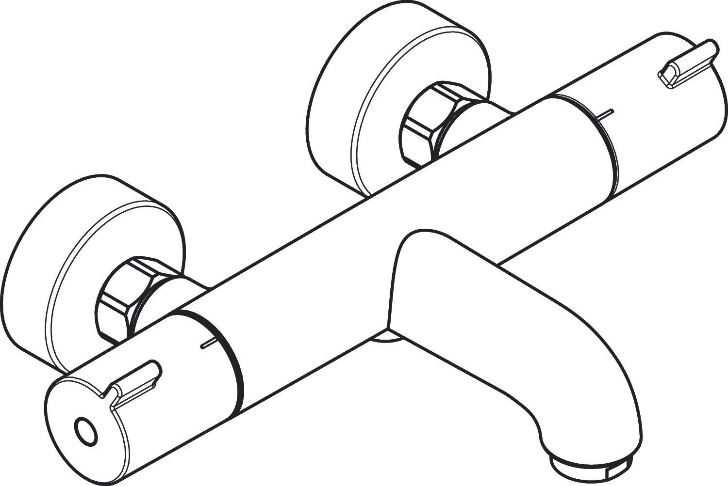 Thermostat Ecostat CL 1001 Wanne AP DN15 chrom Thermostat Ecostat CL 1001 Wanne AP DN15 chrom