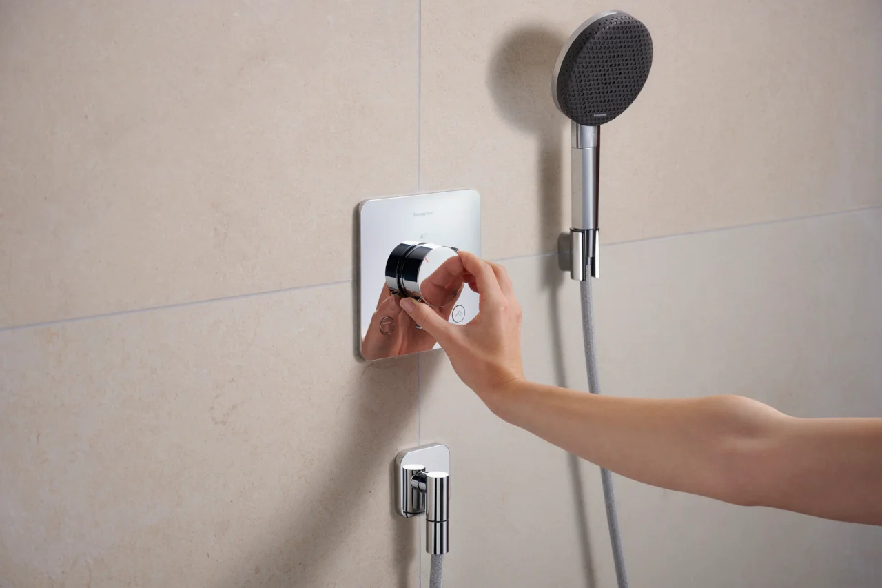 Hansgrohe Ecostat Comfort Q Thermostat Unterputz, Chrom, 2 Verbraucher, Temperatur- und Volumensteuerung, einfache Installation Hansgrohe Ecostat Comfort Q Thermostat Unterputz, Chrom, 2 Verbraucher, Temperatur- und Volumensteuerung, einfache Installation