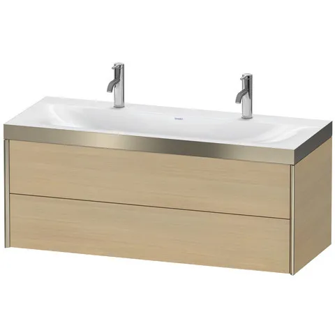 Duravit Waschtischunterschrank wandhängend „XViu“ 120 × 50,3 × 48 cm in Mediterrane Eiche