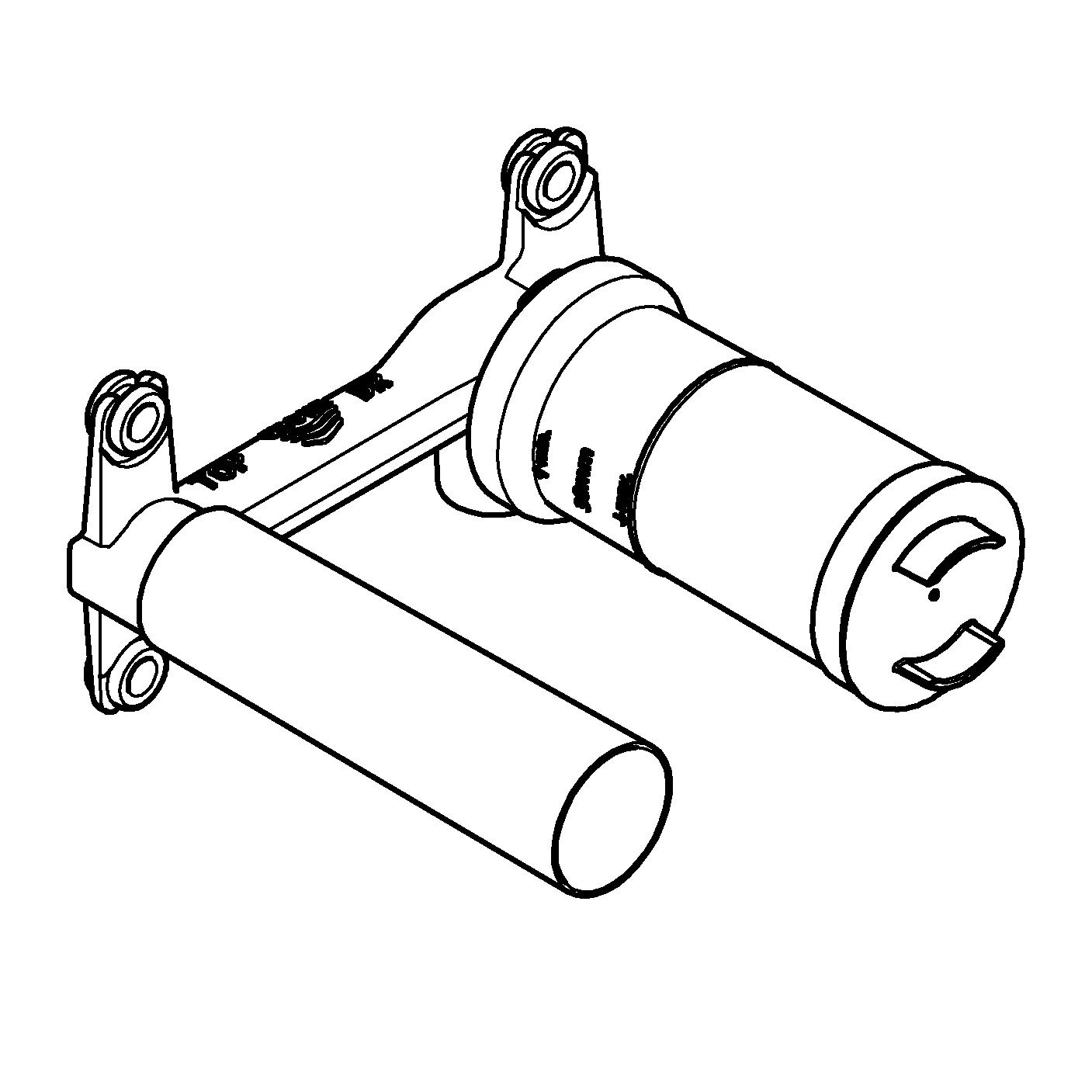 Einhand Unterputz-Universal-Einbaukörper 23571, DN 15, für 2-Loch-Waschtischbatterien, Wandeinbau, 35 mm Keramikkartusche, mit Temperaturbegrenzer