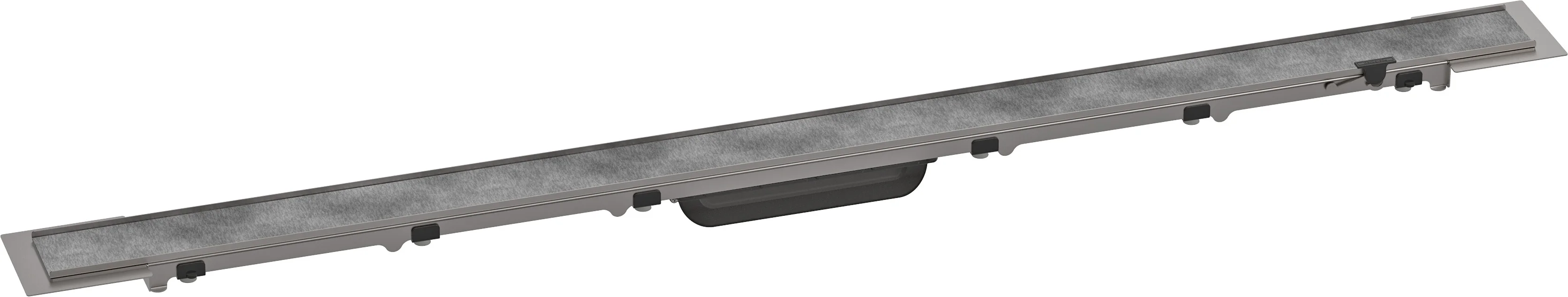 Hansgrohe RainDrain Rock Duschrinne 1100 mm, kürzbar und befliesbar Hansgrohe RainDrain Rock Duschrinne 1100 mm, kürzbar und befliesbar