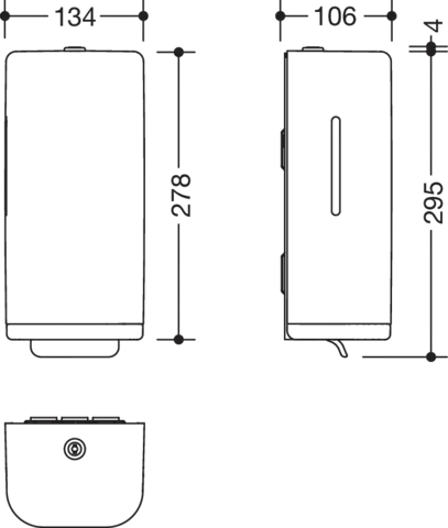 HEWI Seifenspender „Serie 477“ 13,4 × 13,4 × 27,8 cm HEWI Seifenspender „Serie 477“ 13,4 × 13,4 × 27,8 cm