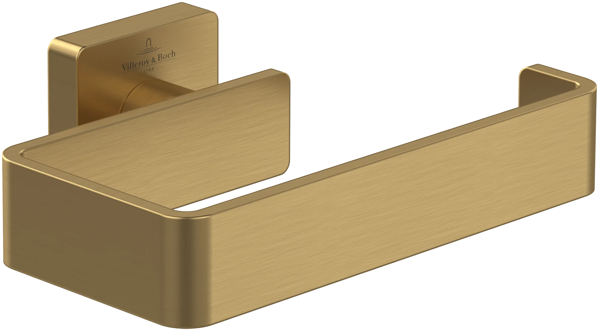 Villeroy & Boch Toilettenpapierhalter Elements - Striking, Brushed Gold, 135x93x45 mm, Wandmontage