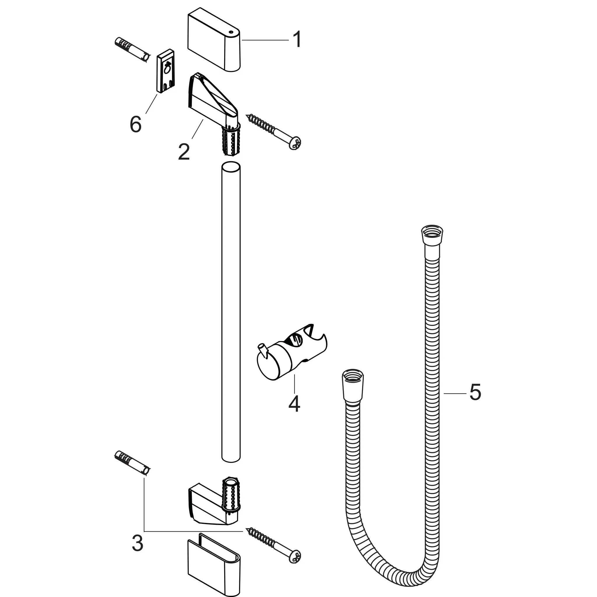 Hansgrohe Unica Brausestange Crometta 85 cm, Chrom Hansgrohe Unica Brausestange Crometta 85 cm, Chrom