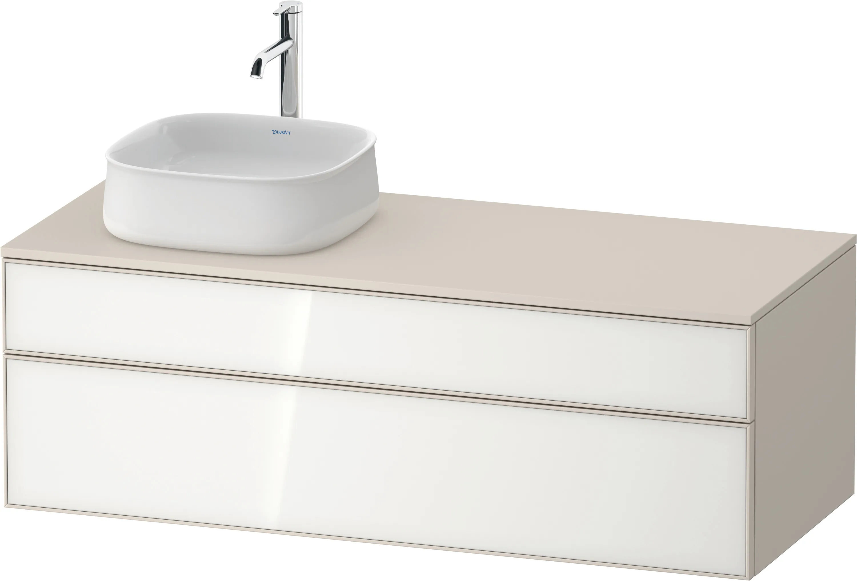 Duravit Waschtischunterschrank wandhängend „Zencha“ 130 × 44,2 × 55 cm
