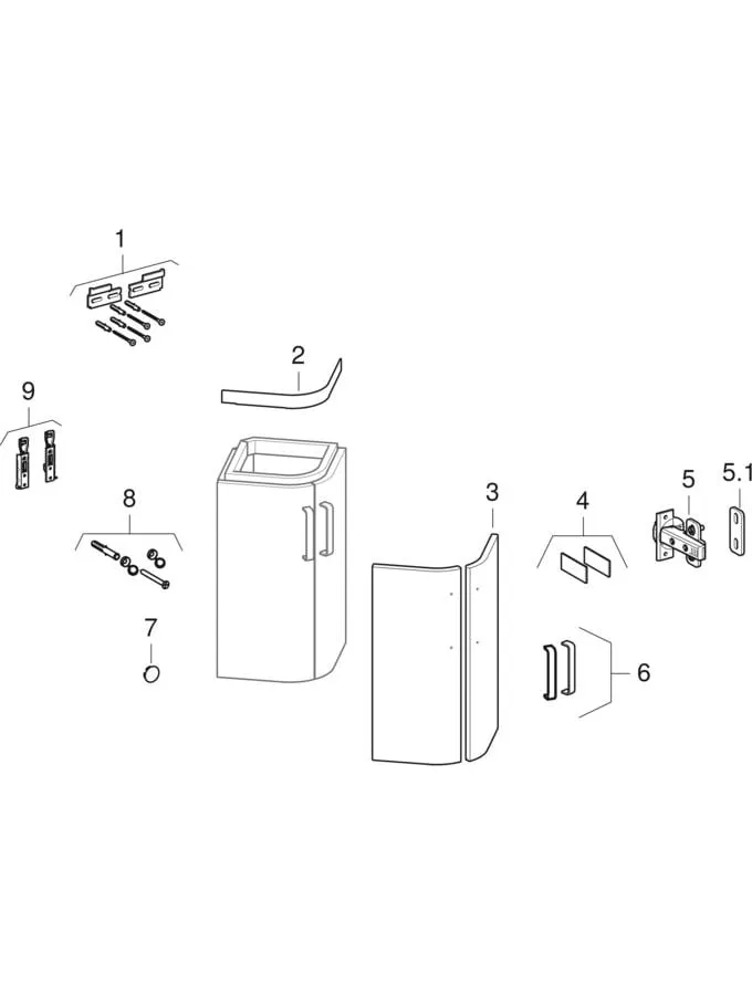 Geberit Waschtischunterschrank „Renova Comprimo“ Geberit Waschtischunterschrank „Renova Comprimo“