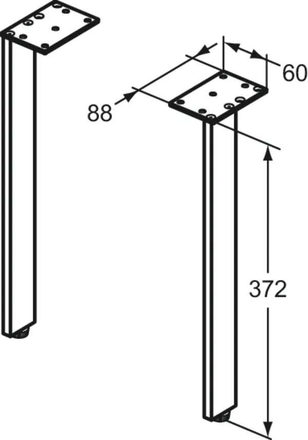 Möbelfüße i.life 372mm Chrom Möbelfüße i.life 372mm Chrom