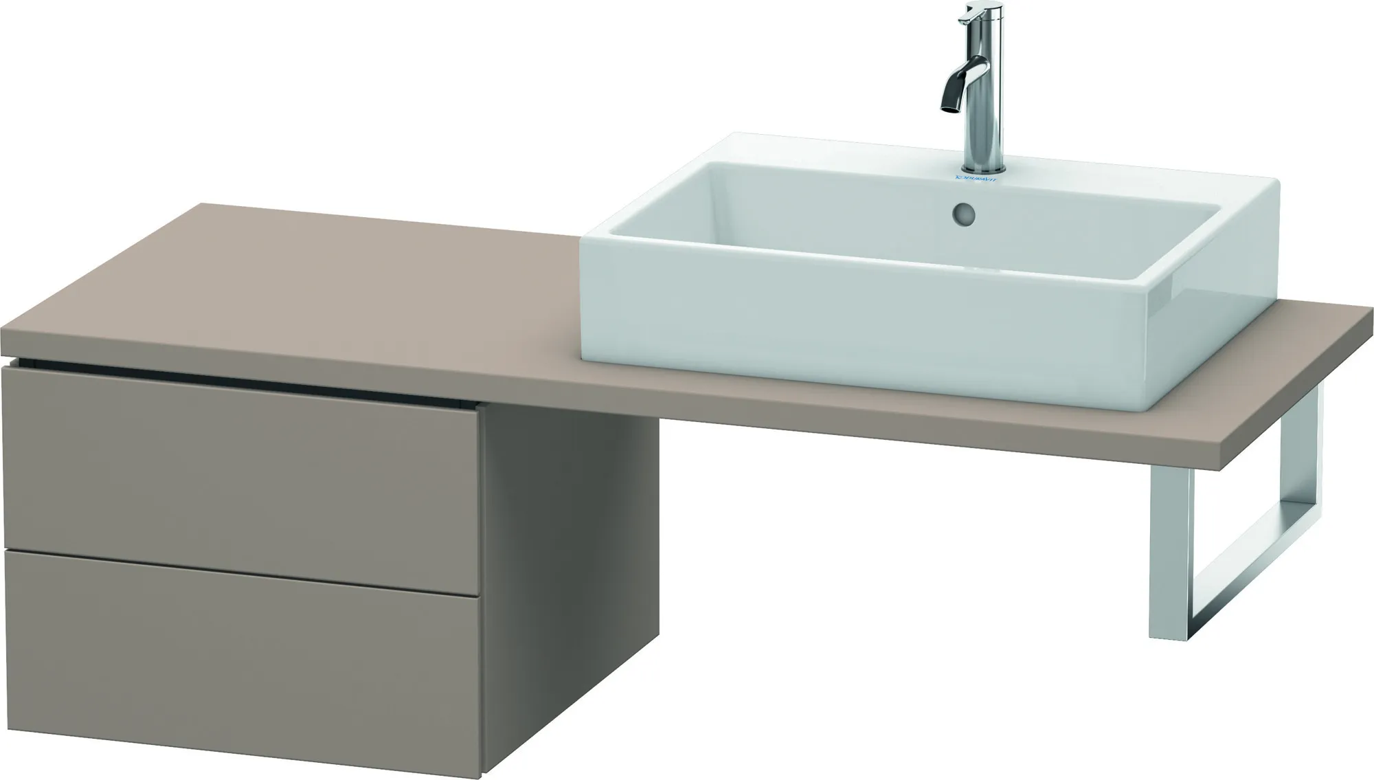Duravit Unterschrank für Konsole „L-Cube“ 52 × 40 × 54,7 cm Basalt Matt