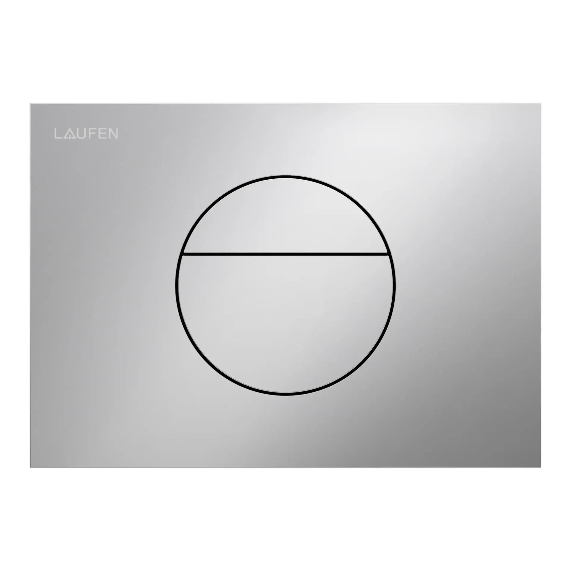Betätigungsplatte SUNRISE INEO 203x145x6, aus Kunsstoff, für Frontbetätigung oder Betätigung von oben, für Unterputz-Spülkasten mit Dual-Flush 2-Mengen-Spülsystem, weiß
