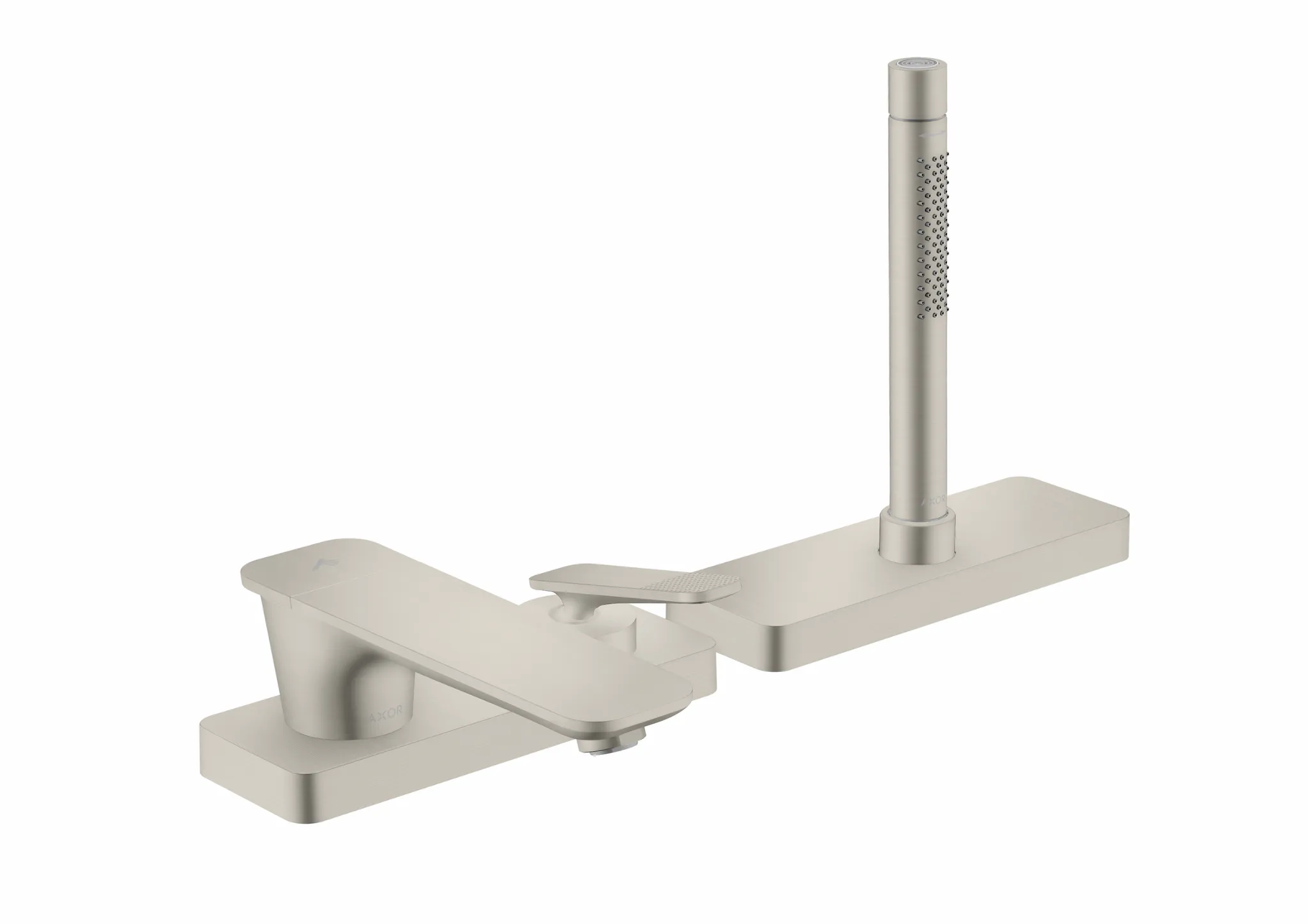 Hansgrohe AXOR Citterio C 3-Loch Einhebel-Wannenrandmischer Edelstahl Optic
