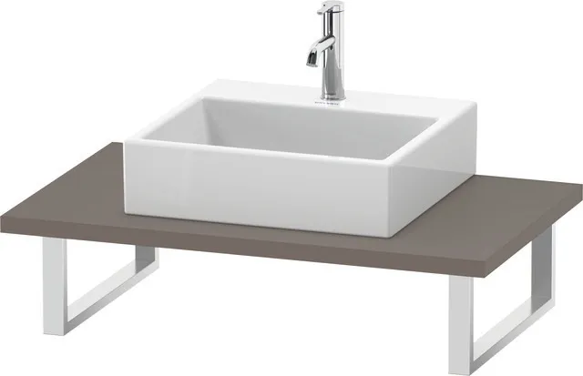 Duravit Konsole „L-Cube“ in Basalt Matt Duravit Konsole „L-Cube“ in Basalt Matt