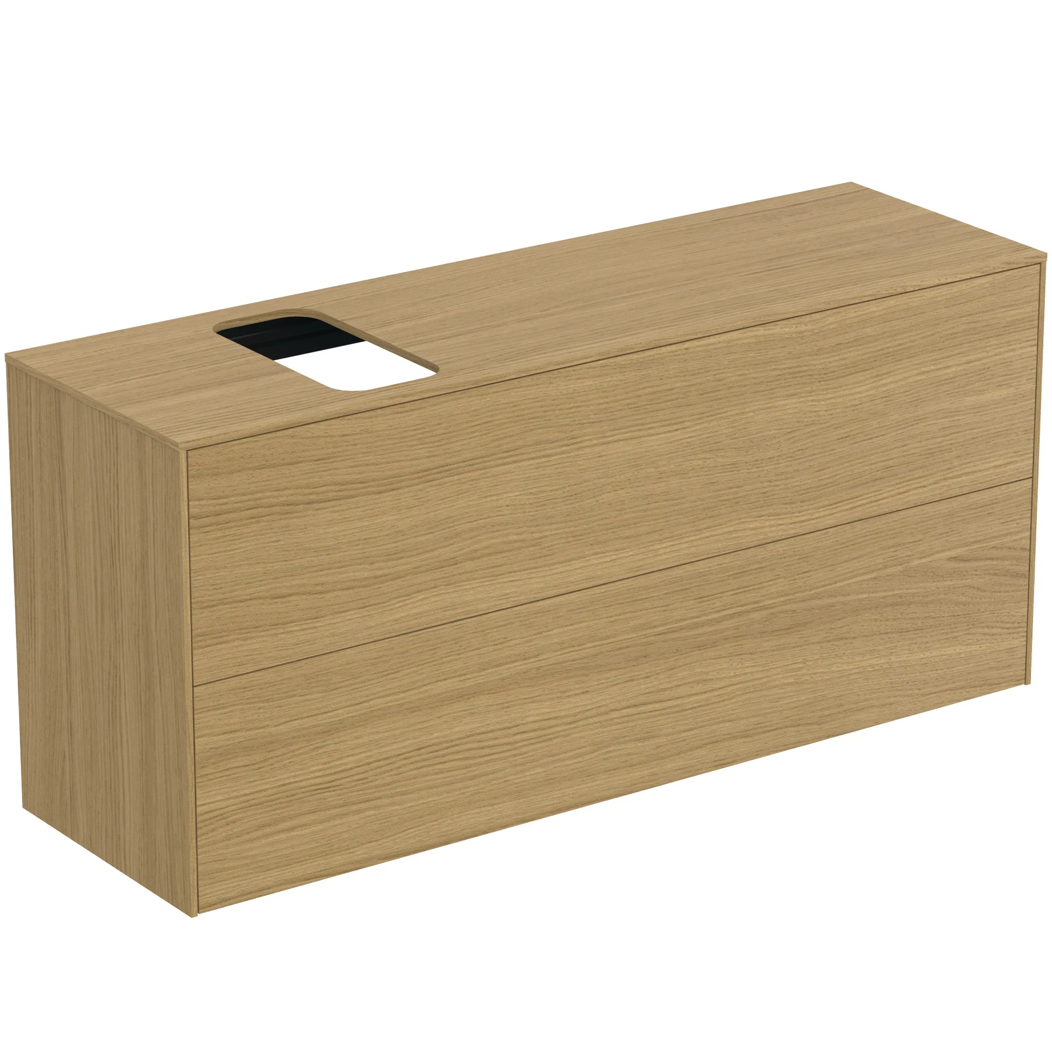 Ideal Standard Waschtischunterschrank „Conca“ 120,2 × 55 × 37,3 cm Eiche hell Furnier Ideal Standard Waschtischunterschrank „Conca“ 120,2 × 55 × 37,3 cm Eiche hell Furnier