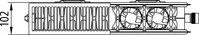 Kermi Wärmepumpen-Flachheizkörper „x-flair“ 40 × 90 cm in Solaris