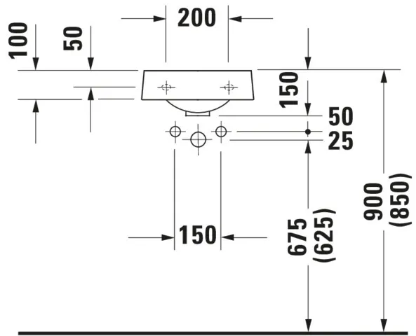 Handwaschbecken Architec 360 mm ohneÜL, mitHLB, HL-Vst. li./re., weiß Handwaschbecken Architec 360 mm ohneÜL, mitHLB, HL-Vst. li./re., weiß