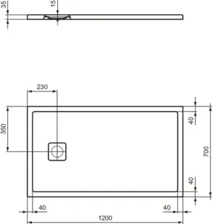 Ideal Standard Duschwanne „UltraFlatEvo“ Ideal Standard Duschwanne „UltraFlatEvo“