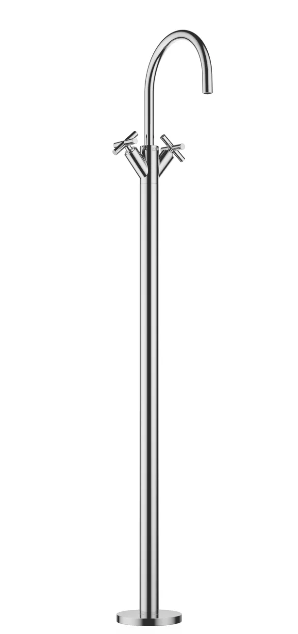 Dornbracht Tara Waschtisch-Einlochbatterie mit Standrohr ohne Ablaufgarnitur - Chrom Dornbracht Tara Waschtisch-Einlochbatterie mit Standrohr ohne Ablaufgarnitur - Chrom