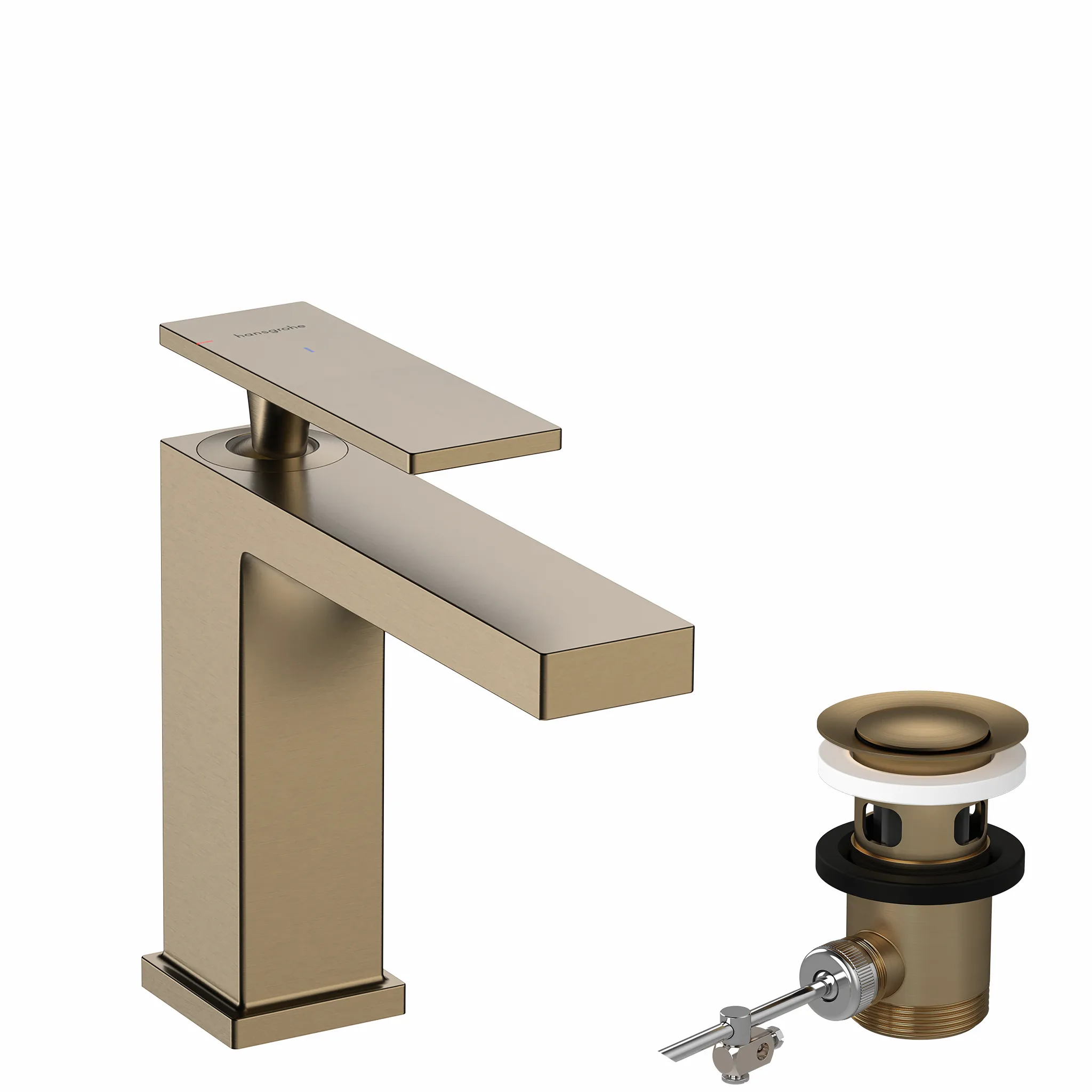 Hansgrohe Tecturis E Einhebel-Waschtischmischer 110 CoolStart EcoSmart+ mit Zugstangen-Ablaufgarnitur, Brushed Bronze Hansgrohe Tecturis E Einhebel-Waschtischmischer 110 CoolStart EcoSmart+ mit Zugstangen-Ablaufgarnitur, Brushed Bronze