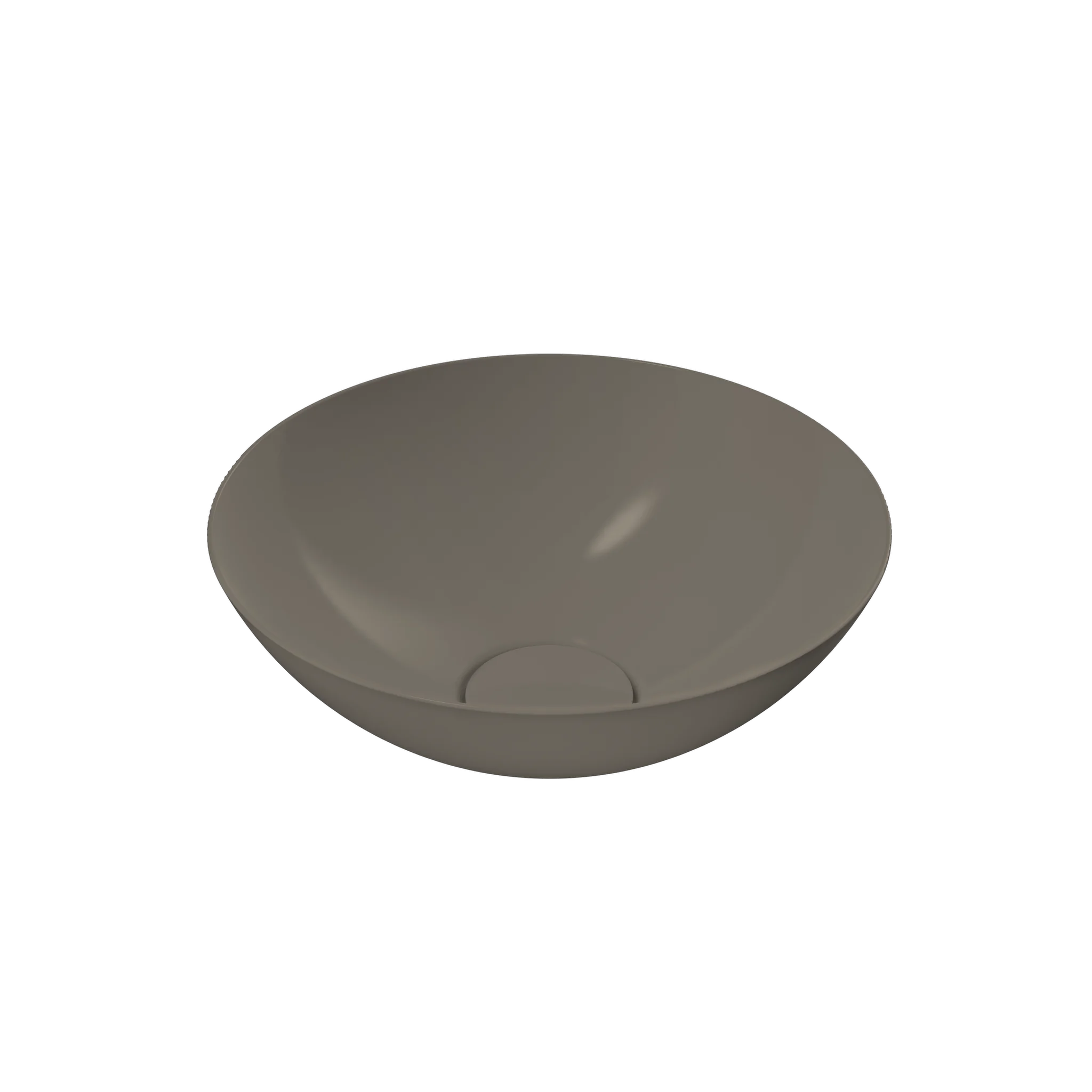 Kaldewei AVELLINO Waschtischschale, rund, 300 mm Durchmesser, warm grey 60, Perl-Effekt, ohne Überlauf