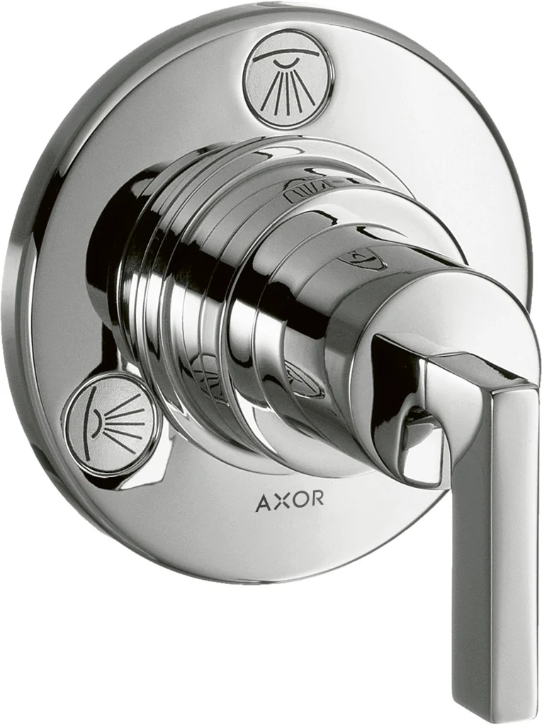 Hansgrohe AXOR Citterio Ab- und Umstellventil Trio/Quattro Unterputz mit Hebelgriff, Chrom, Anschlussgröße DN20 Hansgrohe AXOR Citterio Ab- und Umstellventil Trio/Quattro Unterputz mit Hebelgriff, Chrom, Anschlussgröße DN20
