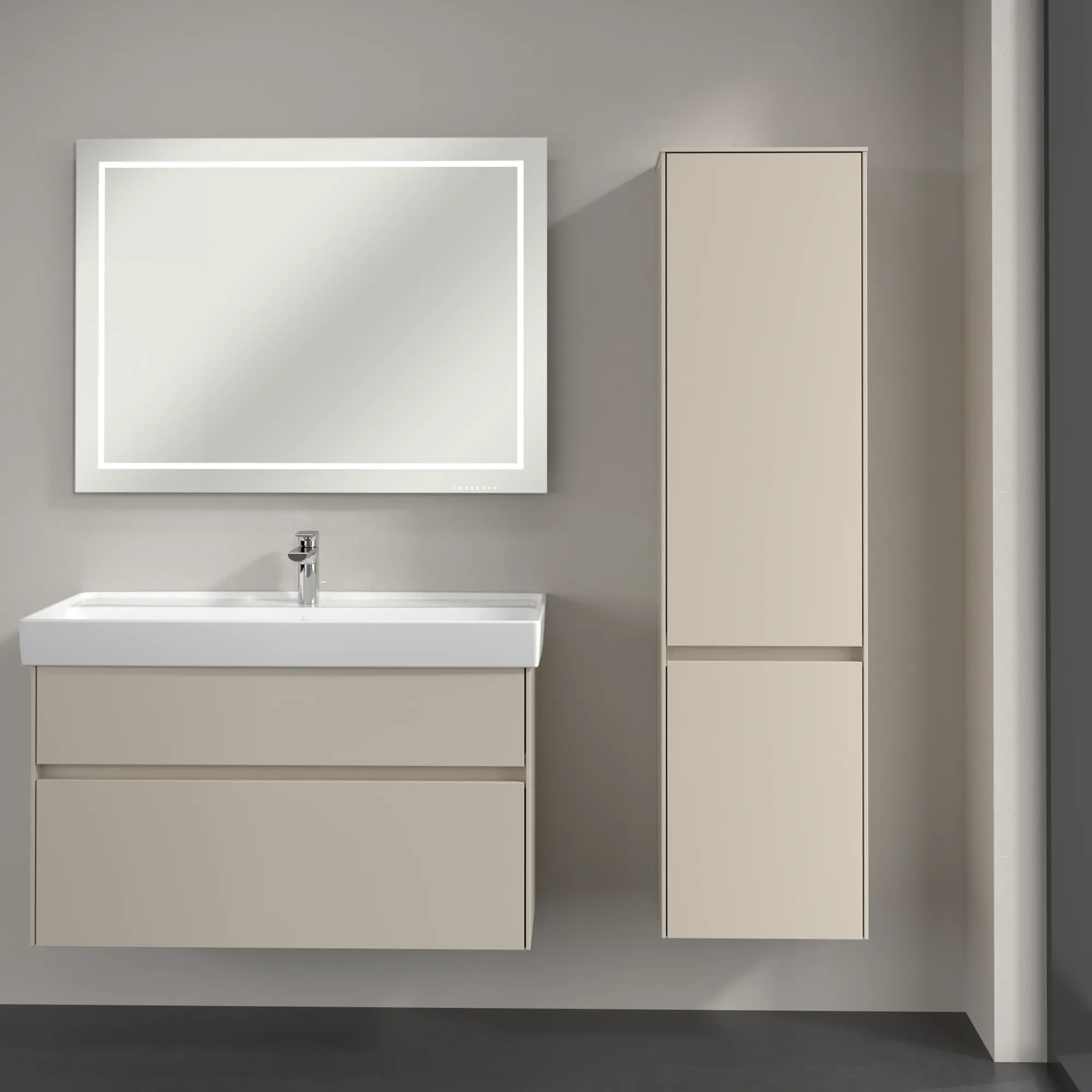 Villeroy & Boch Hochschrank „Collaro“ 40,4 × 153,8 × 34,9 cm ohne Beleuchtung, Anschlag rechts, 2 Türen