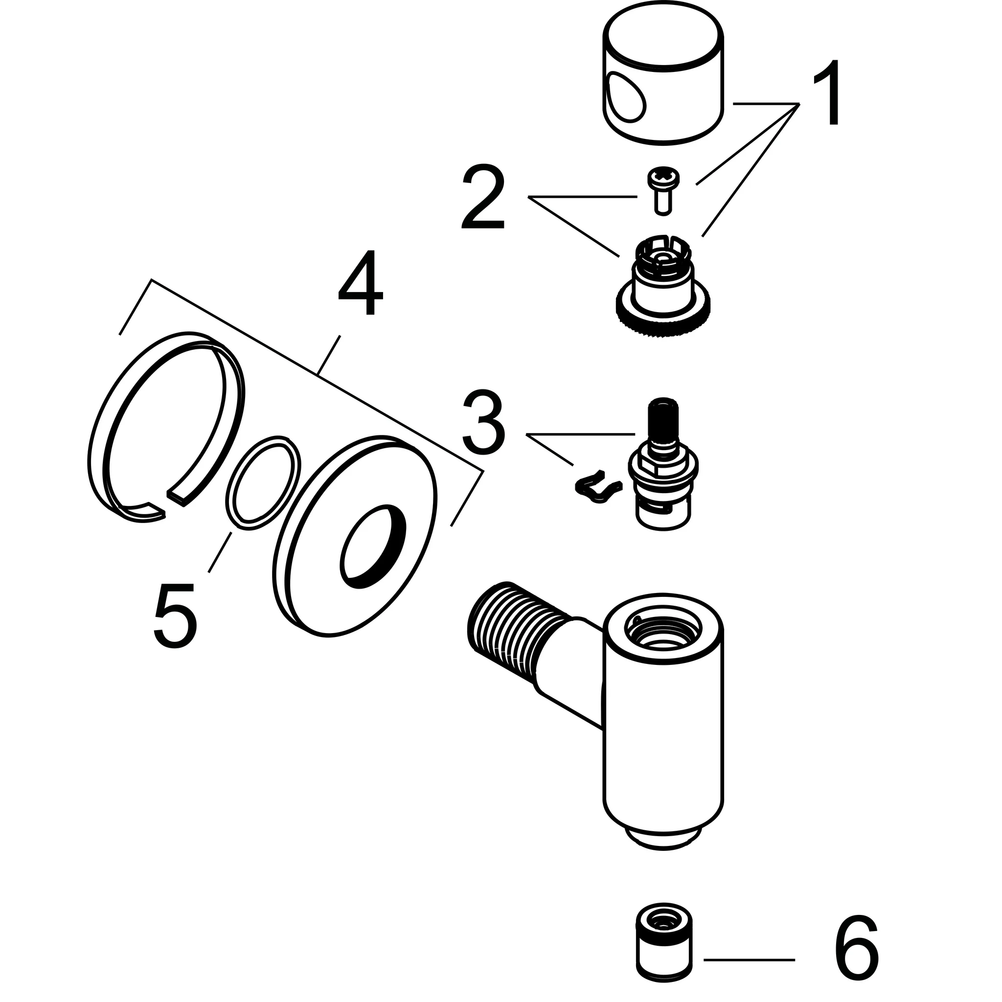 Hansgrohe AXOR One Wandanschluss Stop mit Absperrventil Chrom, DN15, Rückflussverhinderer, max. Durchfluss 21,8 l/min