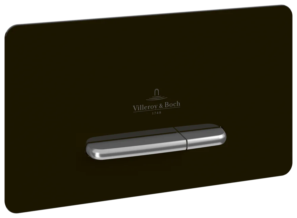 Villeroy & Boch WC-Betätigungsplatte Supreo, ViConnect Installationssysteme, eckig, Glas, Glass Glossy Black, 153 x 260 x 117 mm Villeroy & Boch WC-Betätigungsplatte Supreo, ViConnect Installationssysteme, eckig, Glas, Glass Glossy Black, 153 x 260 x 117 mm