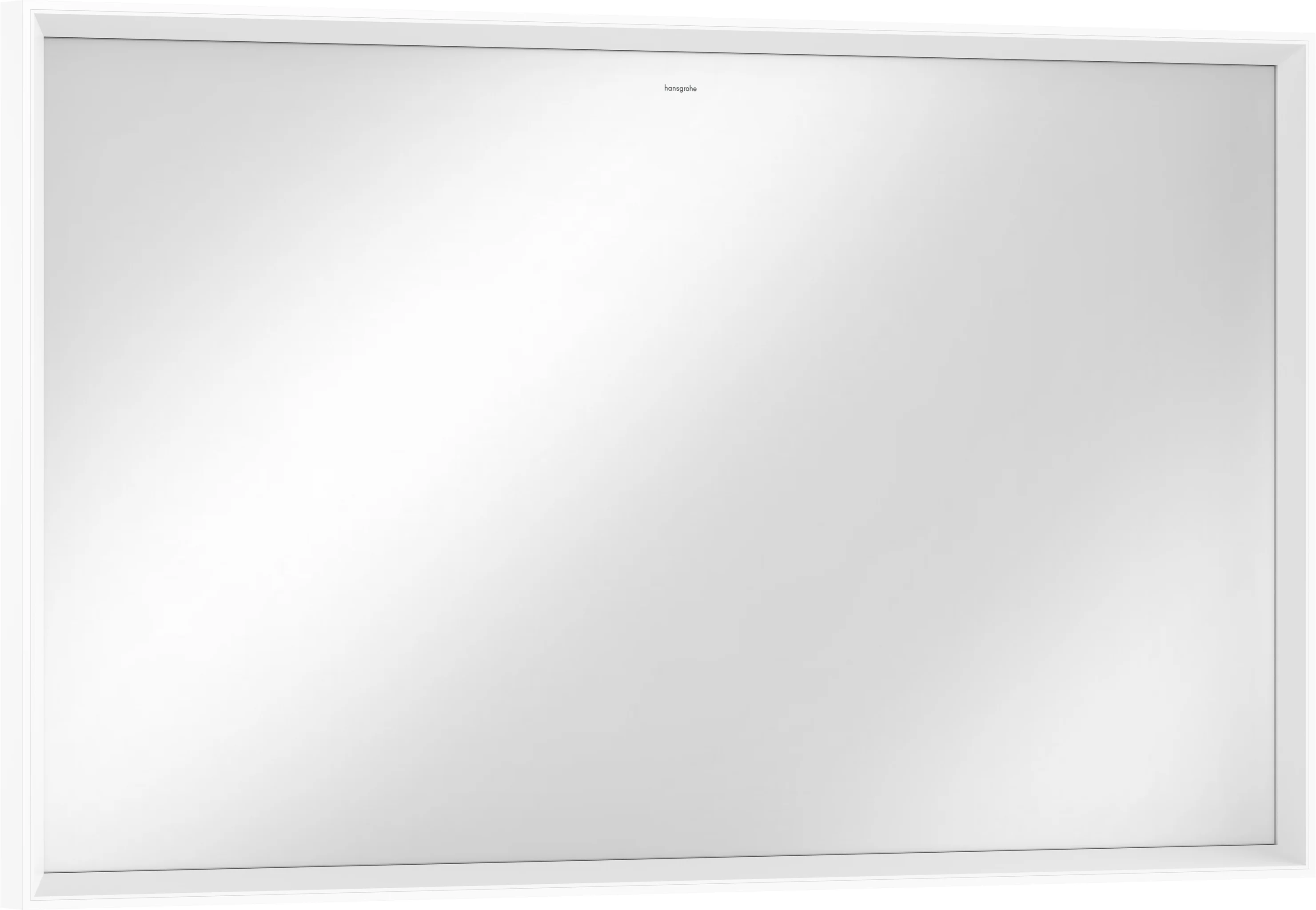 Hansgrohe Xarita E Spiegel 1200/700/50, Mattweiß, LED-Beleuchtung mit Infrarotsensor, AntiFog, stufenlos dimmbar