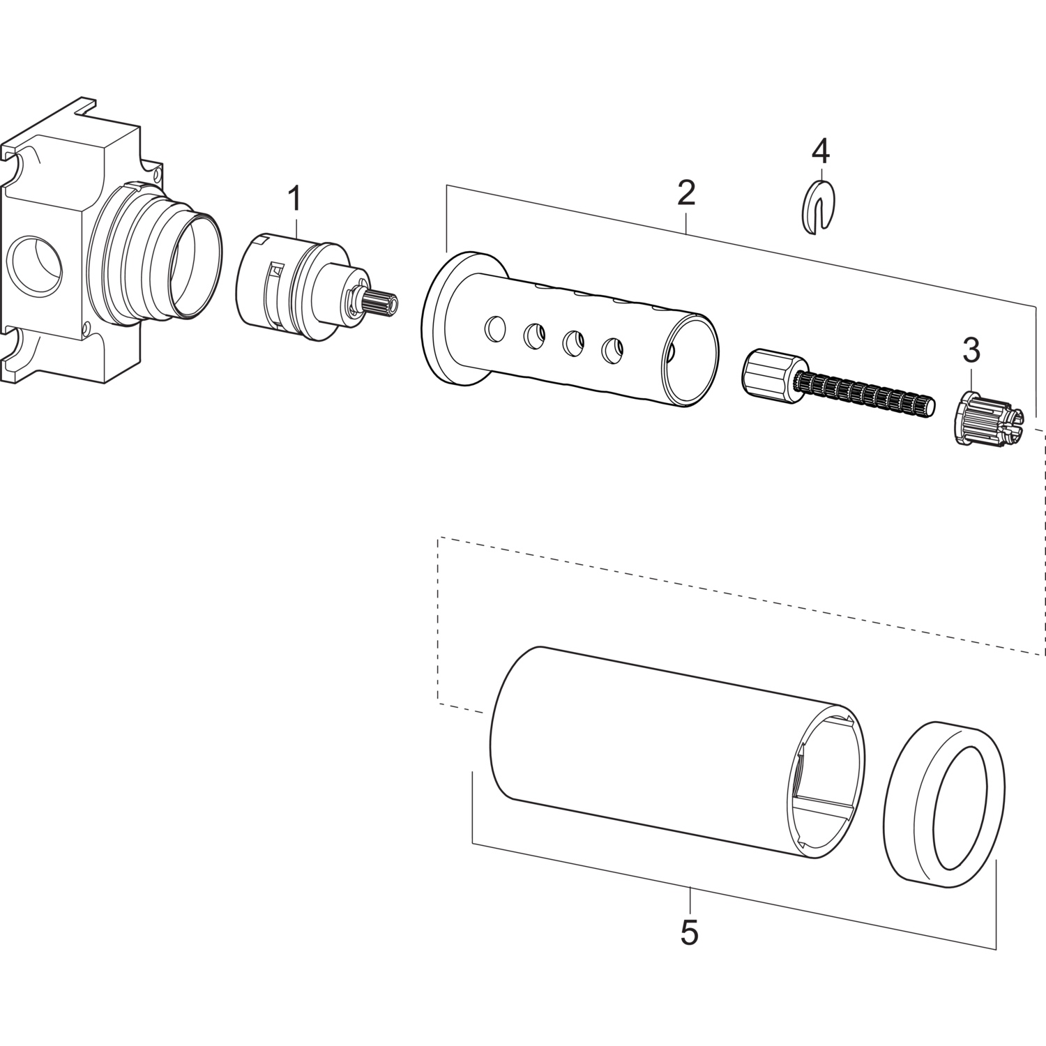Hansa Verdeckter Umsteller 0295 G1⁄2, DN15 Hansa Verdeckter Umsteller 0295 G1⁄2, DN15