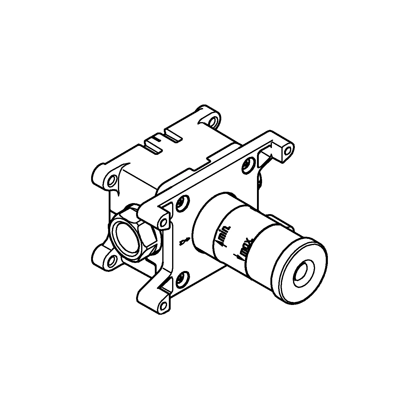 Einbaubox Grohtherm F 35107, für Wandanschlussbogen 26878000