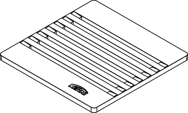 POINT Ablaufabdeckung Exklusiv 2, Länge 115 mm Breite 115 mm, für POINT Ablauf