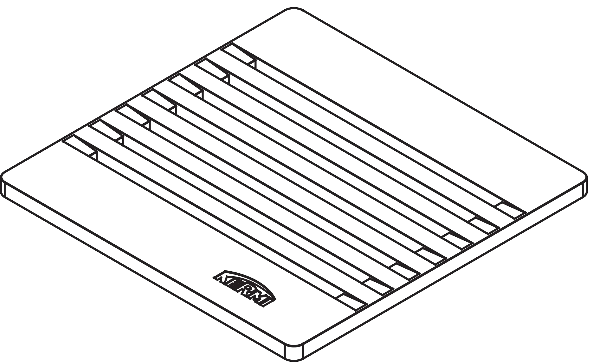 POINT Ablaufabdeckung Exklusiv 2, Länge 115 mm Breite 115 mm, für POINT Ablauf