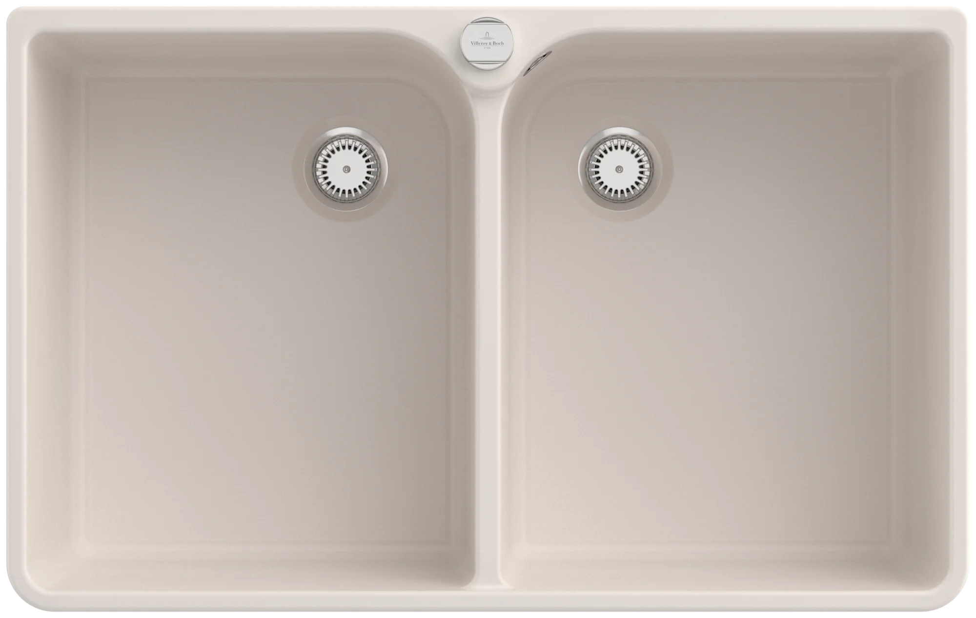 Villeroy & Boch Spülstein Doppelbecken 80 X 638002, 795 x 500 mm, Keramik, Crema CeramicPlus Villeroy & Boch Spülstein Doppelbecken 80 X 638002, 795 x 500 mm, Keramik, Crema CeramicPlus