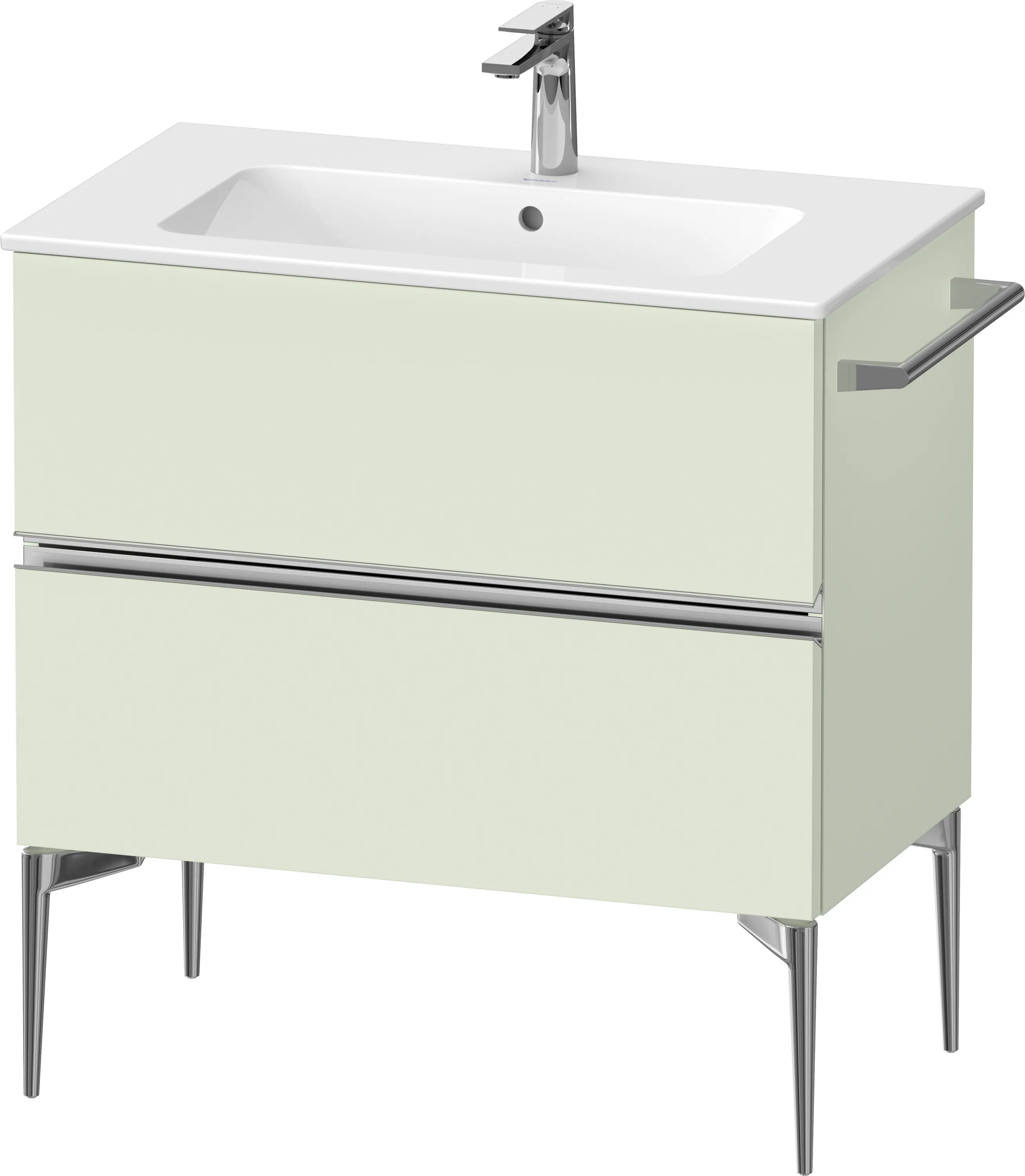 Duravit Waschtischunterschrank „Sivida“ 81 × 59,1 × 47,7 cm Blassgrün Matt Duravit Waschtischunterschrank „Sivida“ 81 × 59,1 × 47,7 cm Blassgrün Matt